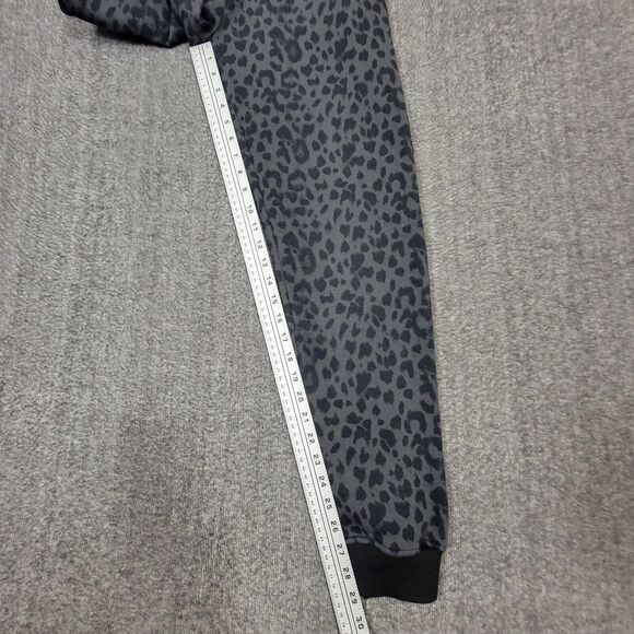 Victorias Secret Jogger Sweatpants Womens XS Gray Black Animal Print Lounge - Picture 7 of 16